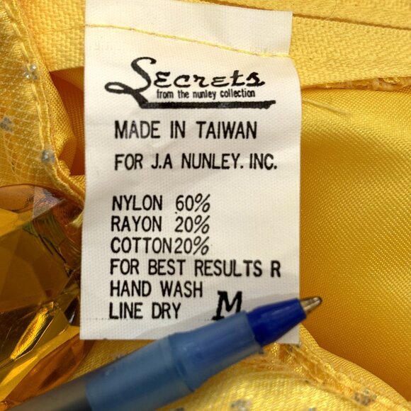 Belle Yellow Iconic Dress Gown Secrets Nunley Collection Child 6-8 NWT NOS - Picture 15 of 15